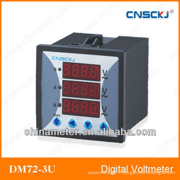 Voltmètre numérique triphasé SCD914Z-7X4-3U 72 * 72